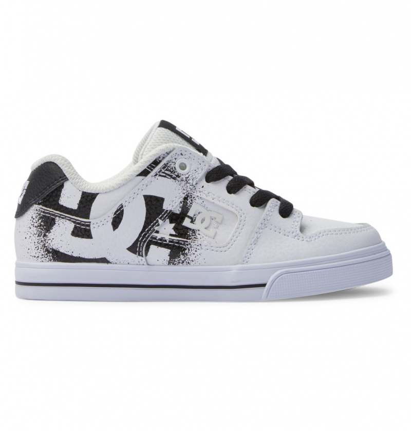 DC Shoes Pure Se - Skórzane Shoes Czarne | 81904RYGE