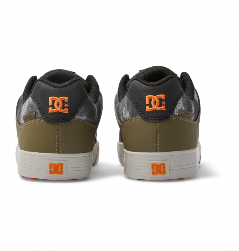 DC Shoes Pure WNT - Winterised Shoes Czarne Oliwkowe | 16892SICA