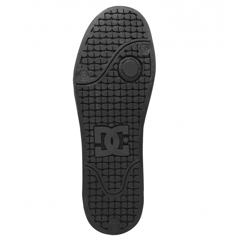 DC Shoes Pure - Skórzane Shoes Czarne Czarne | 62803QWHD