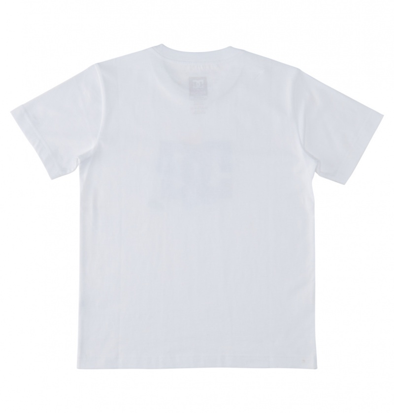 DC Shoes Scribble - T-Shirt 8-16 Białe | 09381JQMI