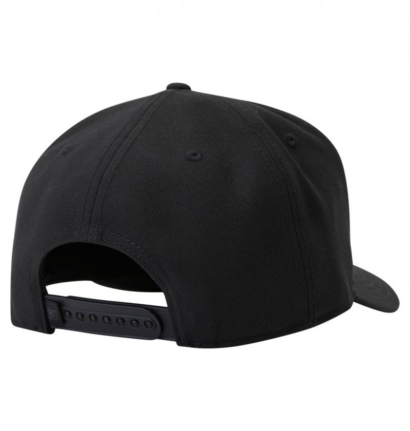 DC Shoes Semi-Pro - Snapback Cap Czarne | 79560ZSLV