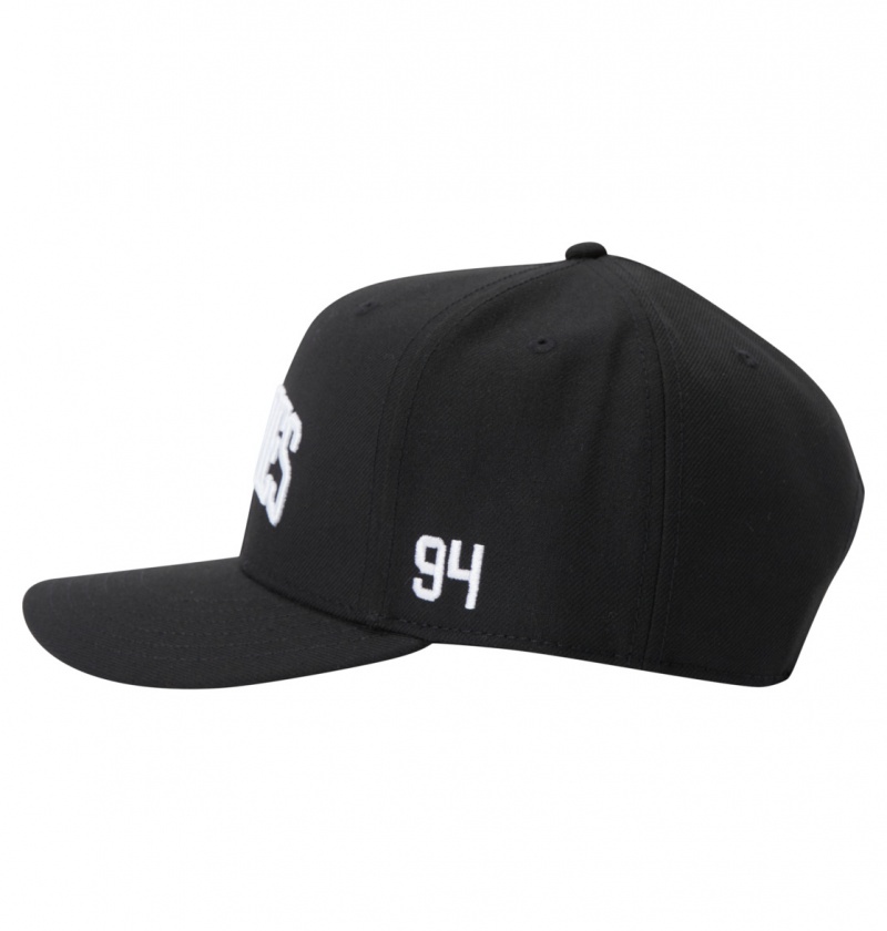 DC Shoes Semi-Pro - Snapback Cap Czarne | 79560ZSLV