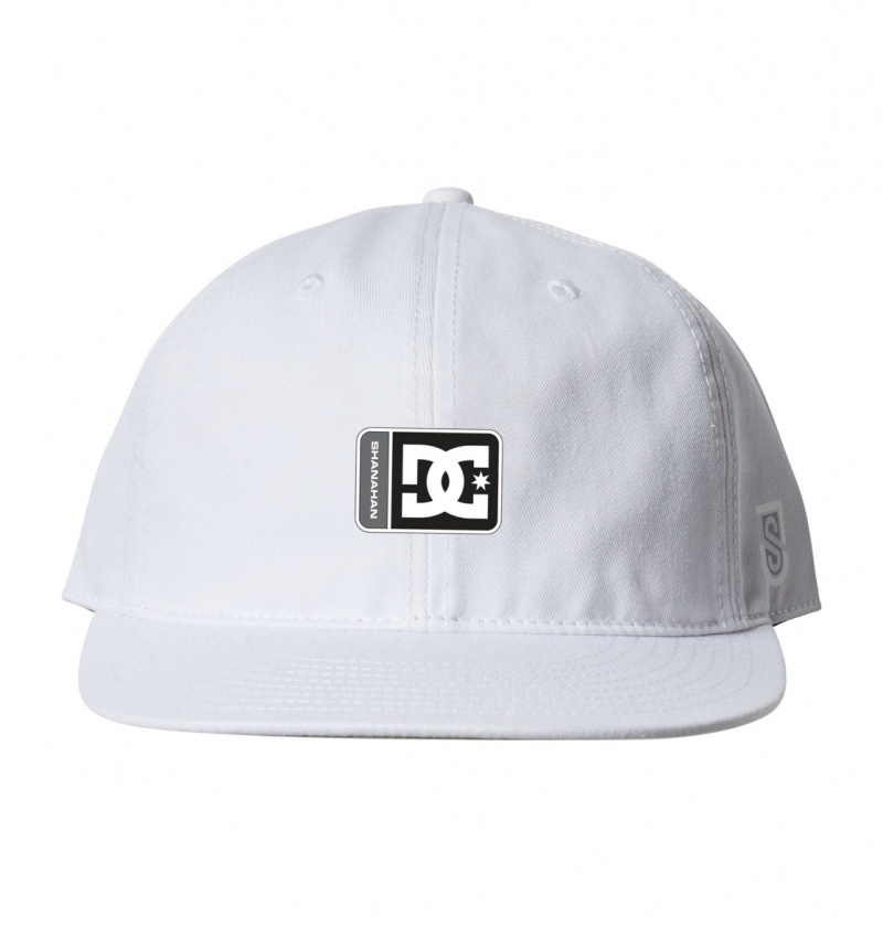 DC Shoes Shanahan - Strapback Cap Białe | 69041KJGT