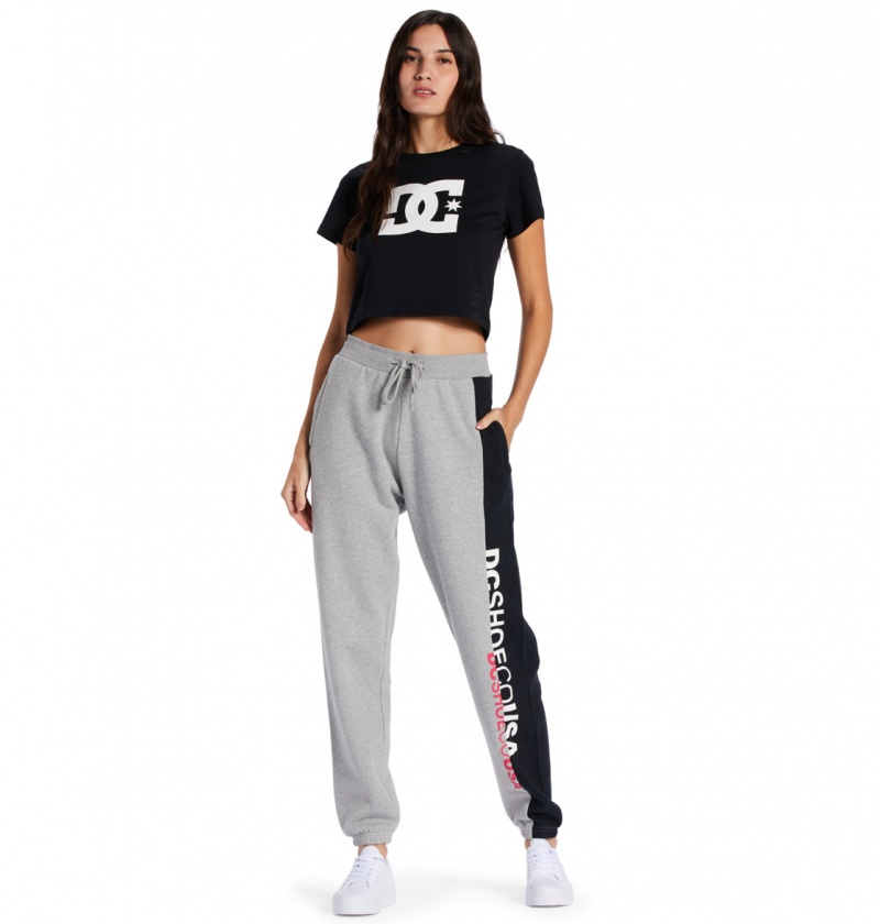 DC Shoes Shift - Joggers Szare Czarne | 72831HUWK