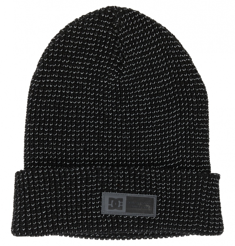 DC Shoes Sight - Beanie Czarne | 95708FTCK