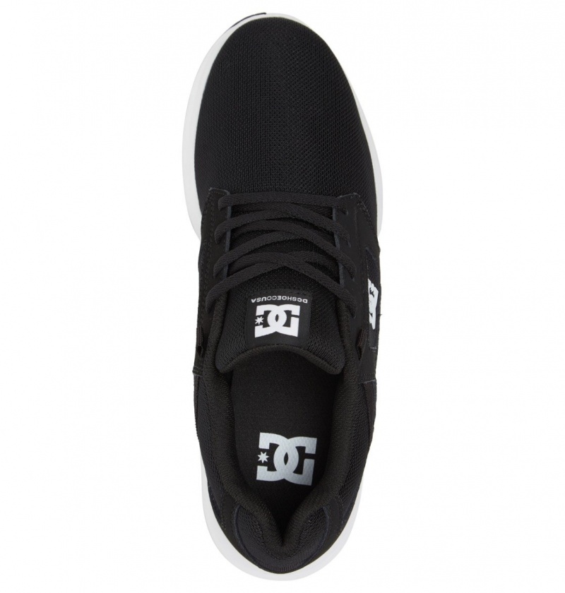 DC Shoes Skyline - Lekkie Shoes Czarne Białe | 03219IWXH