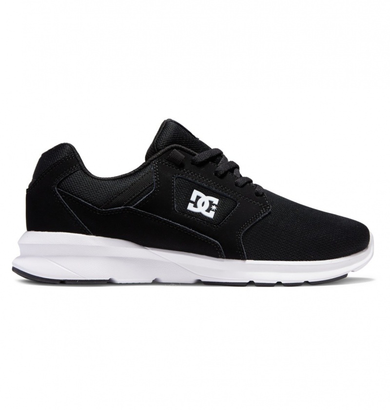 DC Shoes Skyline - Lekkie Shoes Czarne Białe | 03219IWXH