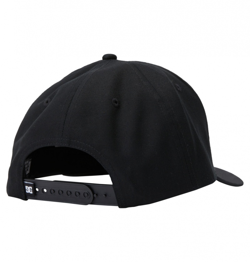 DC Shoes Slacker - Snapback Cap Czarne | 07438WZTC