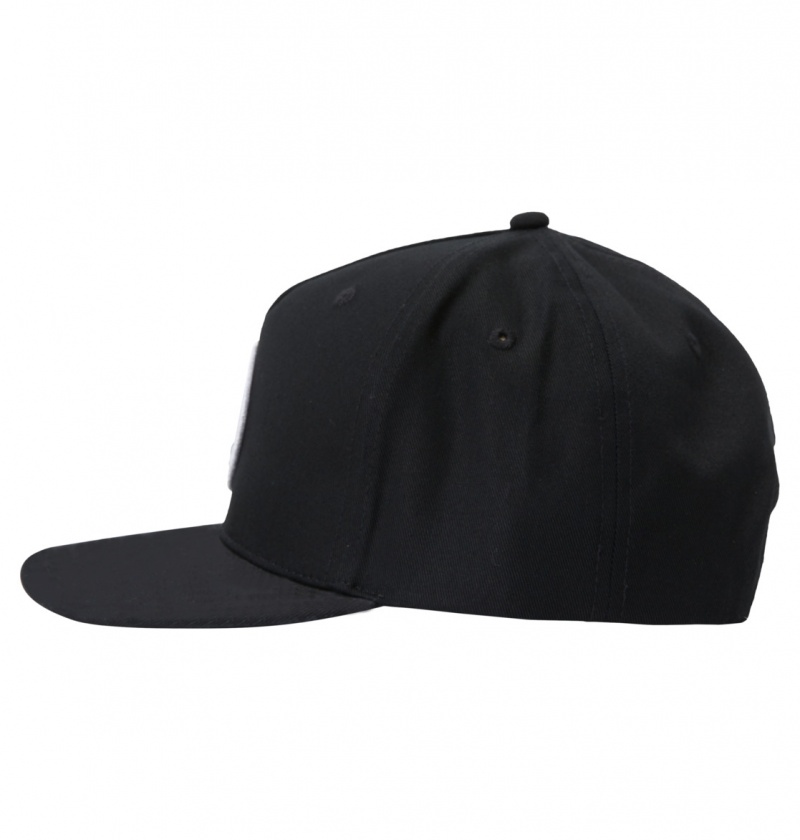 DC Shoes Slacker - Snapback Cap Czarne | 07438WZTC