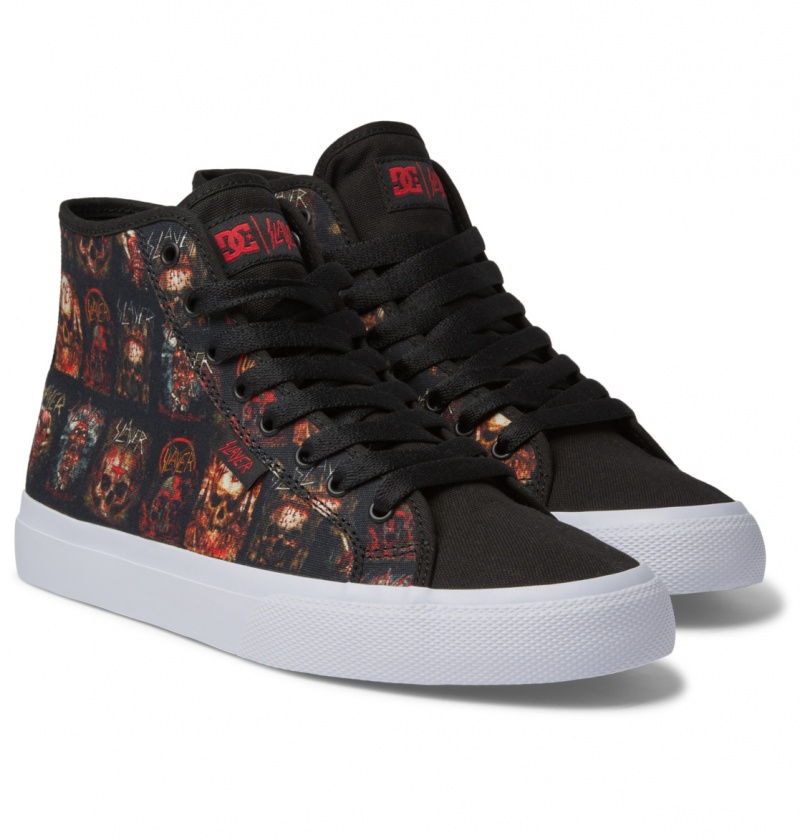 DC Shoes Slayer Manual Hi - High-Top Shoes Czarne Białe | 80462GOPZ