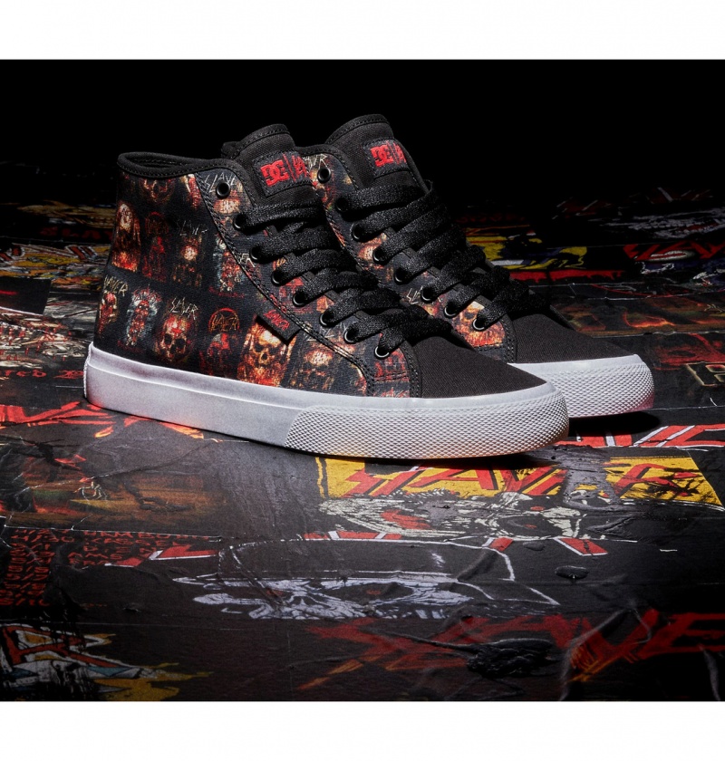 DC Shoes Slayer Manual Hi - High-Top Shoes Czarne Białe | 80462GOPZ