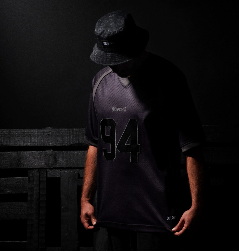 DC Shoes Slayer - Football Jersey Czarne | 14038MXLK