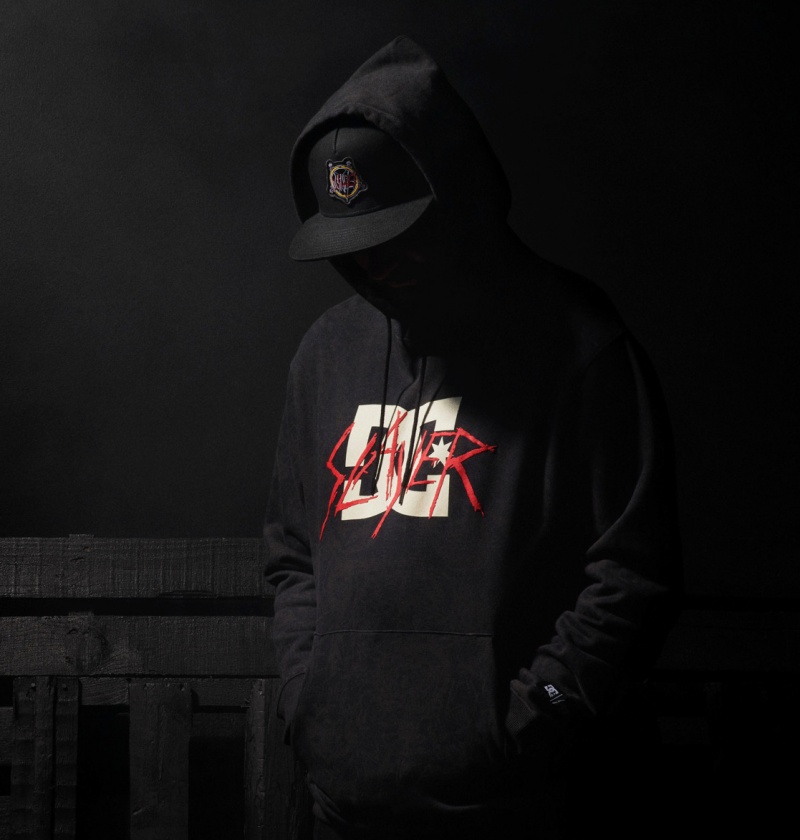 DC Shoes Slayer - Hoodie Czarne | 78954KMFP