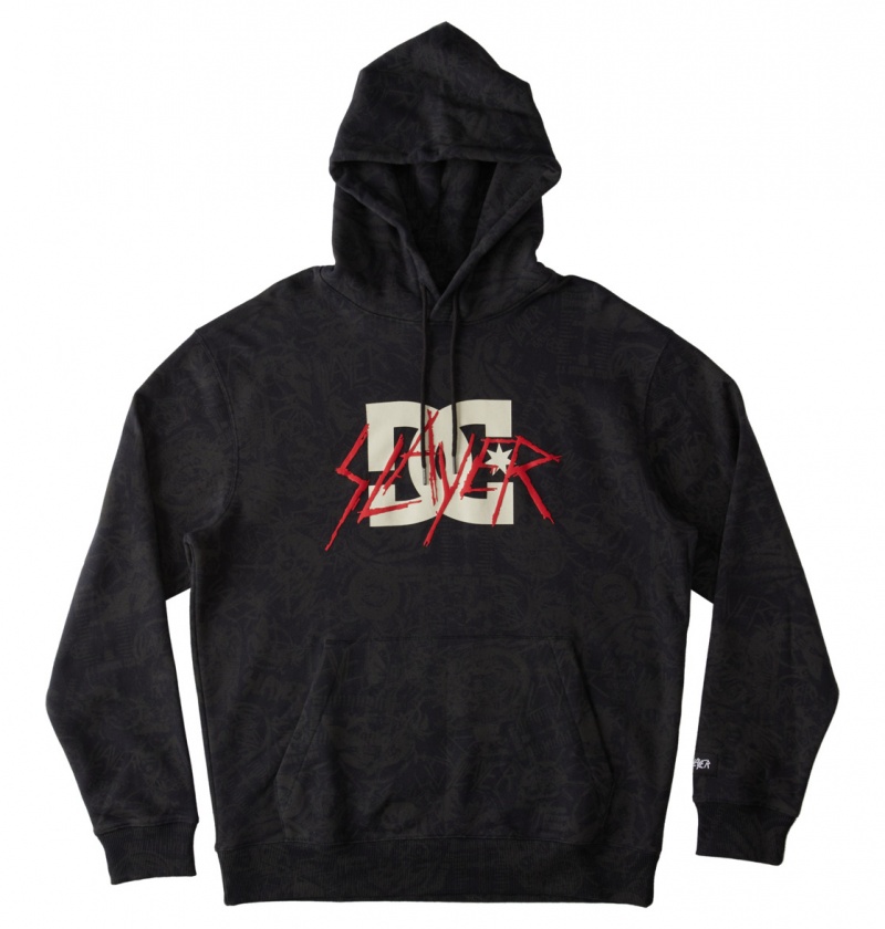 DC Shoes Slayer - Hoodie Czarne | 78954KMFP