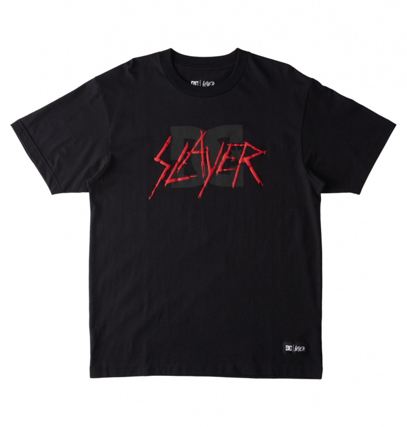 DC Shoes Slayer - T-Shirt Czarne | 75904KNSL