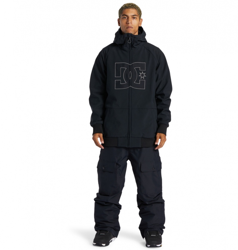 DC Shoes Spectrum - Technical Softshell Snow Jacket Czarne | 97028KEJA