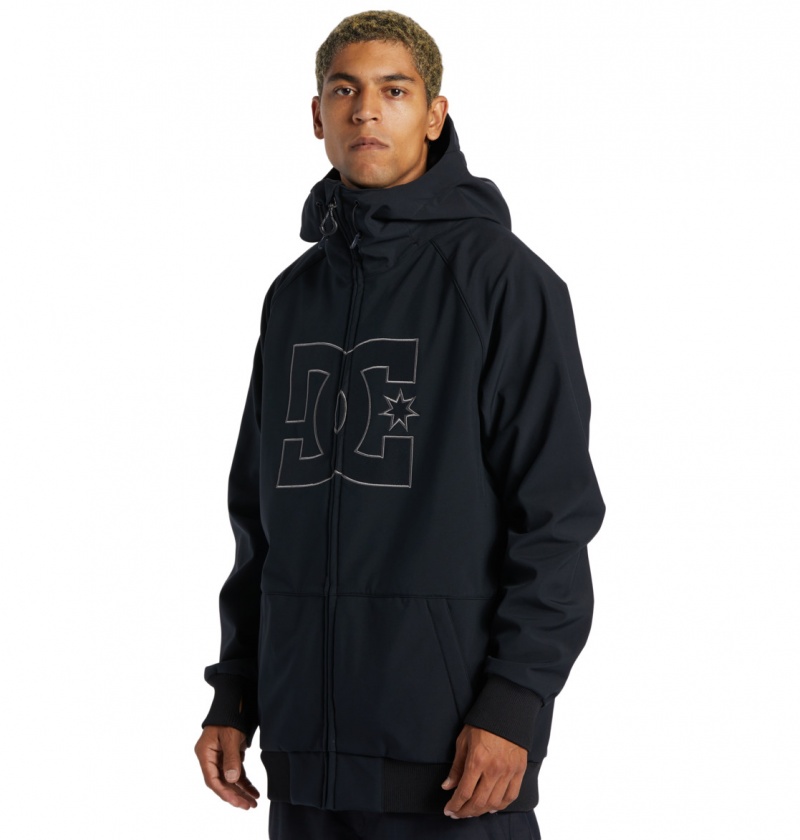 DC Shoes Spectrum - Technical Softshell Snow Jacket Czarne | 97028KEJA