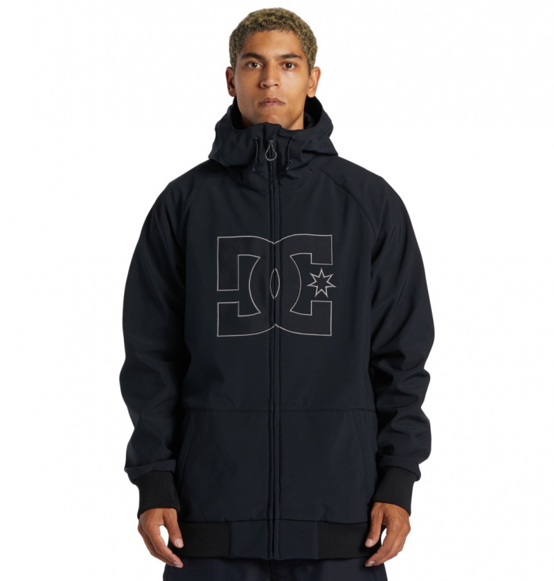 DC Shoes Spectrum - Technical Softshell Snow Jacket Czarne | 97028KEJA