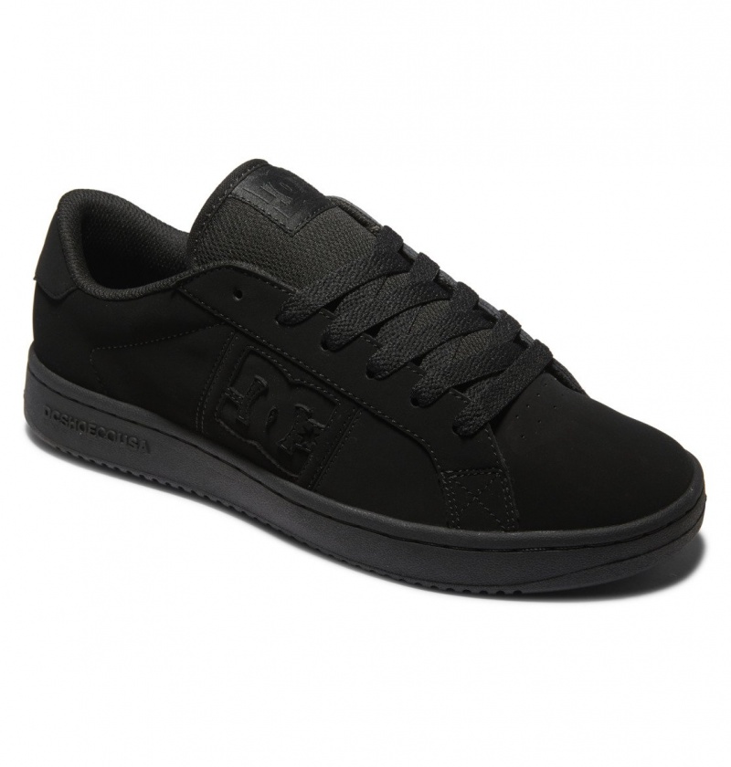 DC Shoes Striker - Skórzane Shoes Czarne Czarne Czarne | 02536WFCH