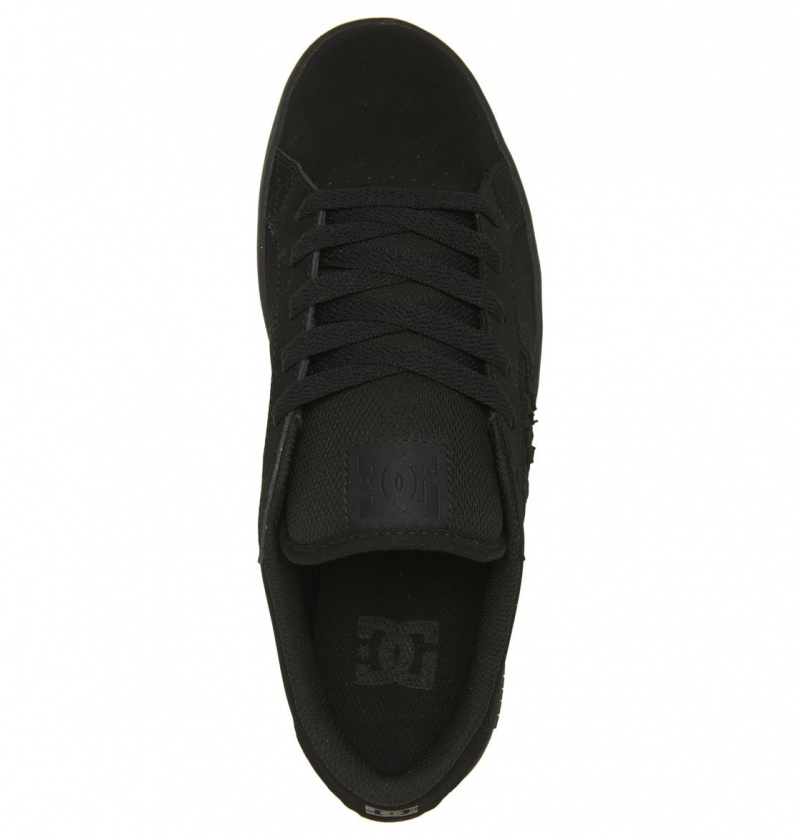 DC Shoes Striker - Skórzane Shoes Czarne Czarne Czarne | 02536WFCH