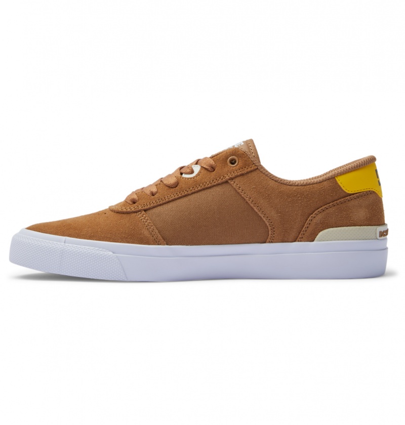 DC Shoes Teknic S - Skate Shoes Brązowe Żółte | 95201PCAH