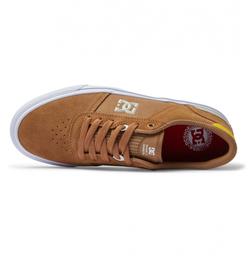 DC Shoes Teknic S - Skate Shoes Brązowe Żółte | 95201PCAH