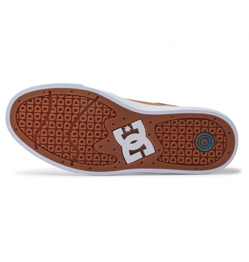 DC Shoes Teknic S - Skate Shoes Brązowe Żółte | 95201PCAH