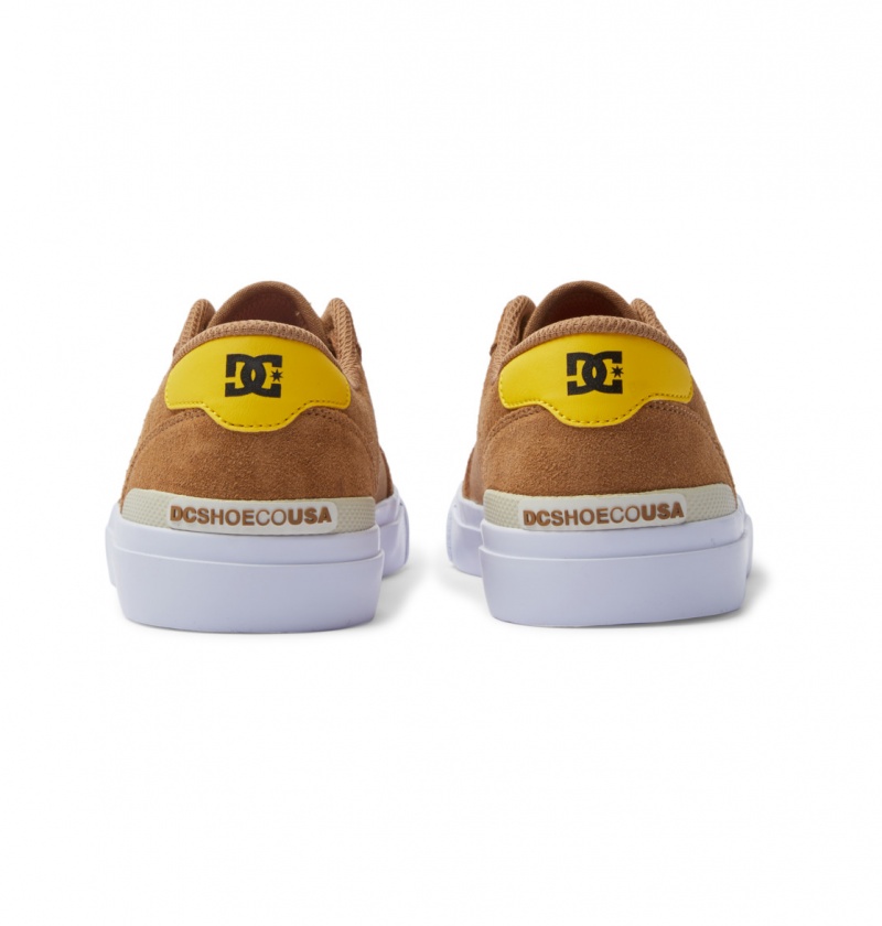 DC Shoes Teknic S - Skate Shoes Brązowe Żółte | 95201PCAH