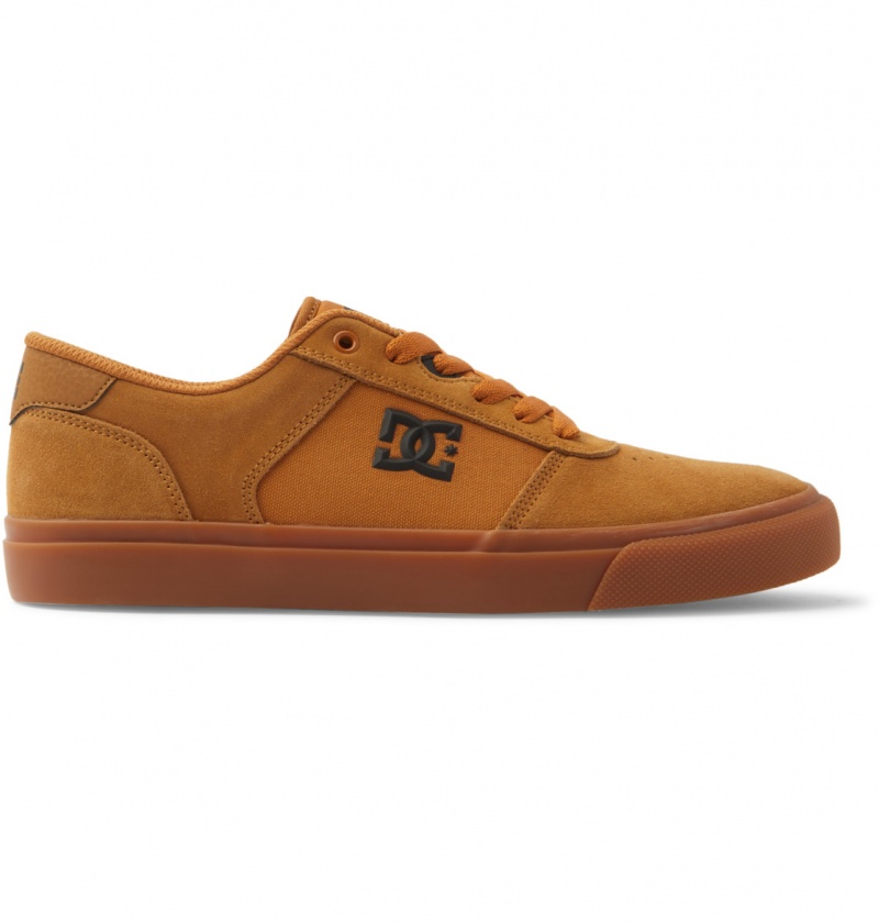 DC Shoes Teknic - Skórzane Shoes Ciemny Czekolada | 24568JOAN