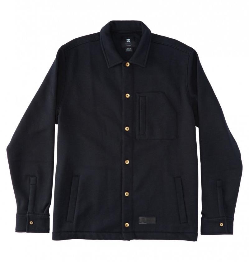 DC Shoes The Lux - Overshirt Czarne | 42316ICQE