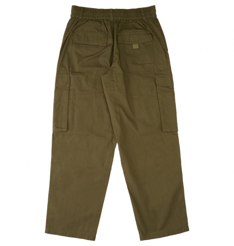 DC Shoes The Tundra - Cargo Trousers Zielone | 27196ZTWQ