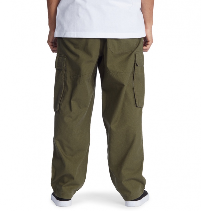 DC Shoes The Tundra - Cargo Trousers Zielone | 27196ZTWQ