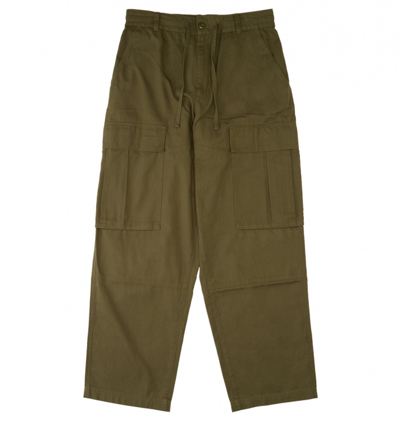 DC Shoes The Tundra - Cargo Trousers Zielone | 27196ZTWQ