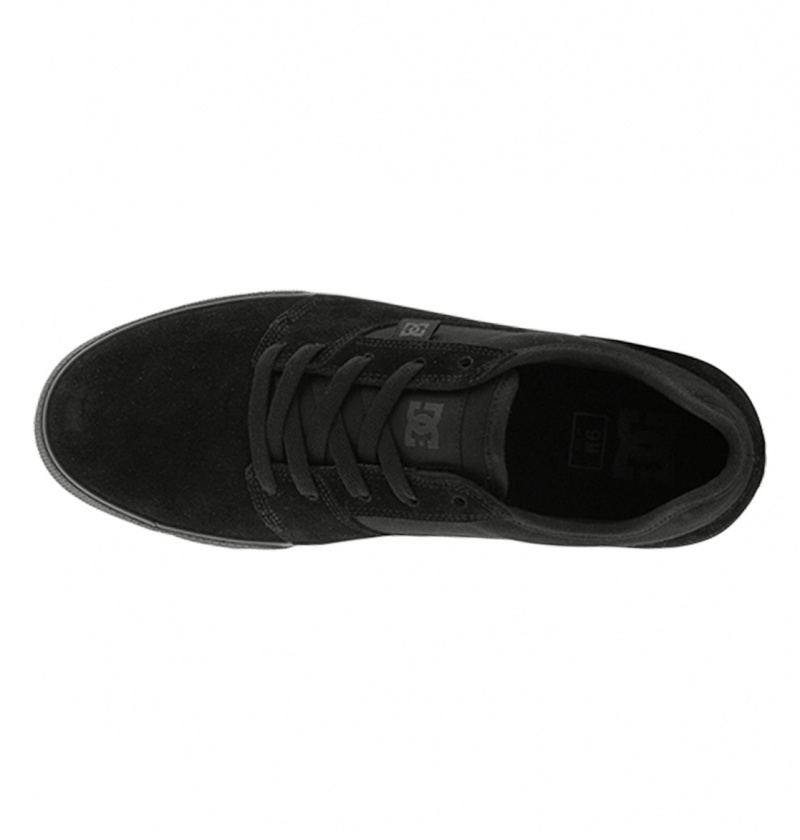 DC Shoes Tonik - Skórzane Shoes Czarne Czarne | 17829FKLD