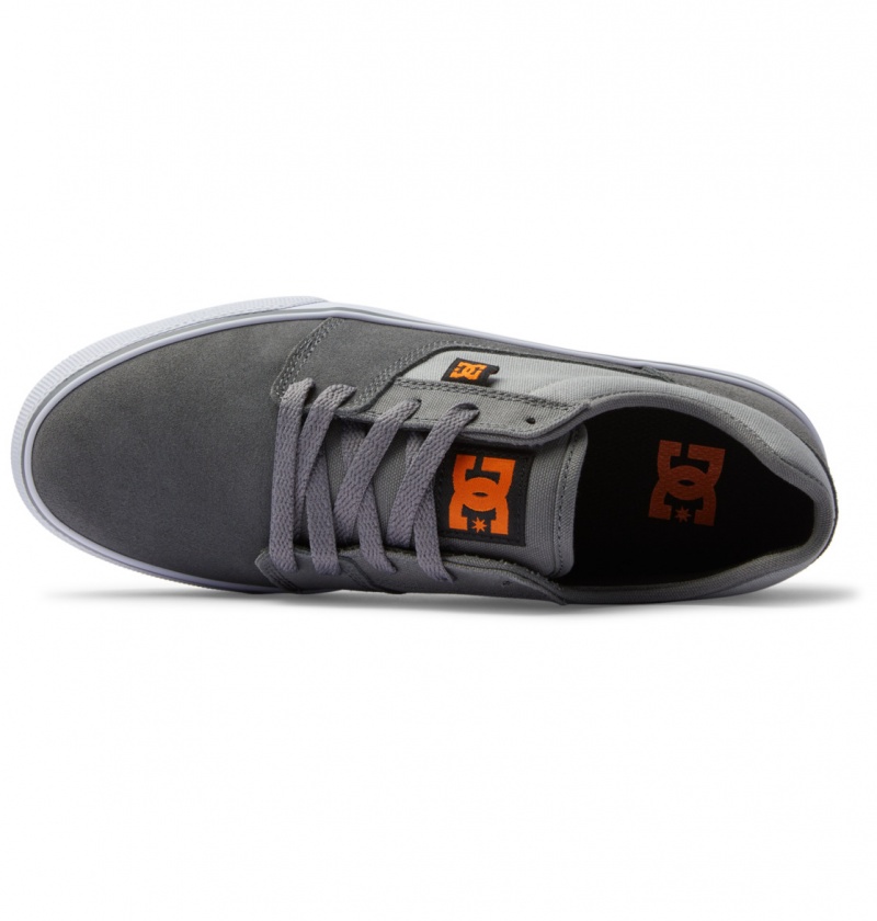 DC Shoes Tonik - Skórzane Shoes Szare | 14956IUQD