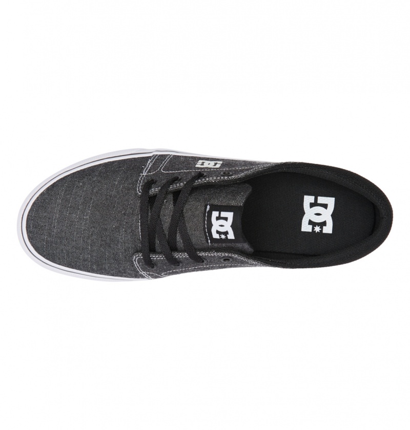 DC Shoes Trase Tx - Shoes Czarne Białe Białe | 56219LCMZ