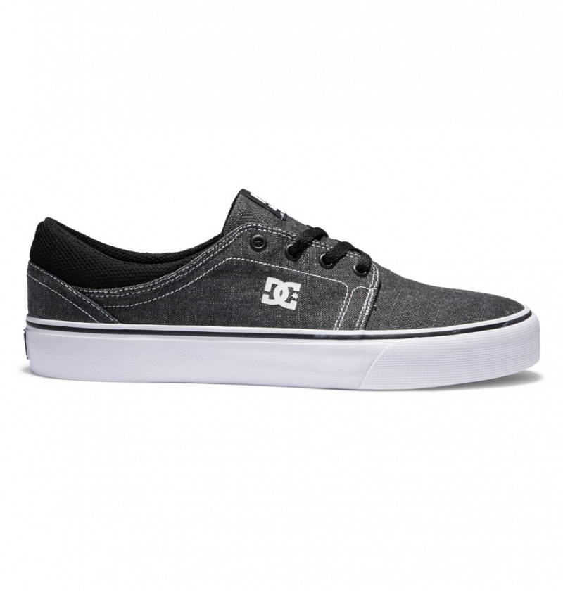 DC Shoes Trase Tx - Shoes Czarne Białe Białe | 56219LCMZ