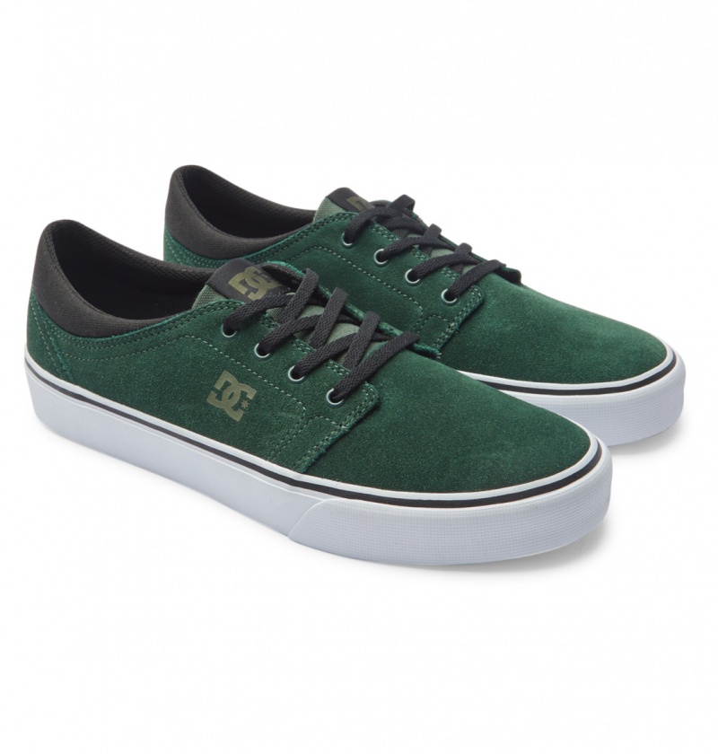 DC Shoes Trase - Zamszowe Shoes Ciemny Zielone | 21850YHPV