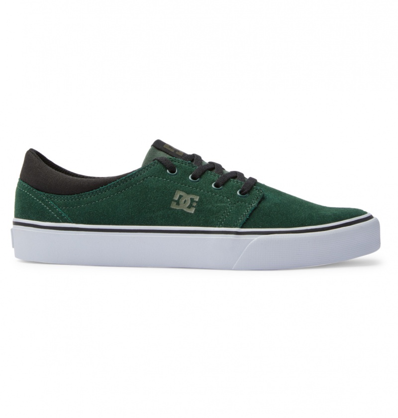 DC Shoes Trase - Zamszowe Shoes Ciemny Zielone | 62849OXBU