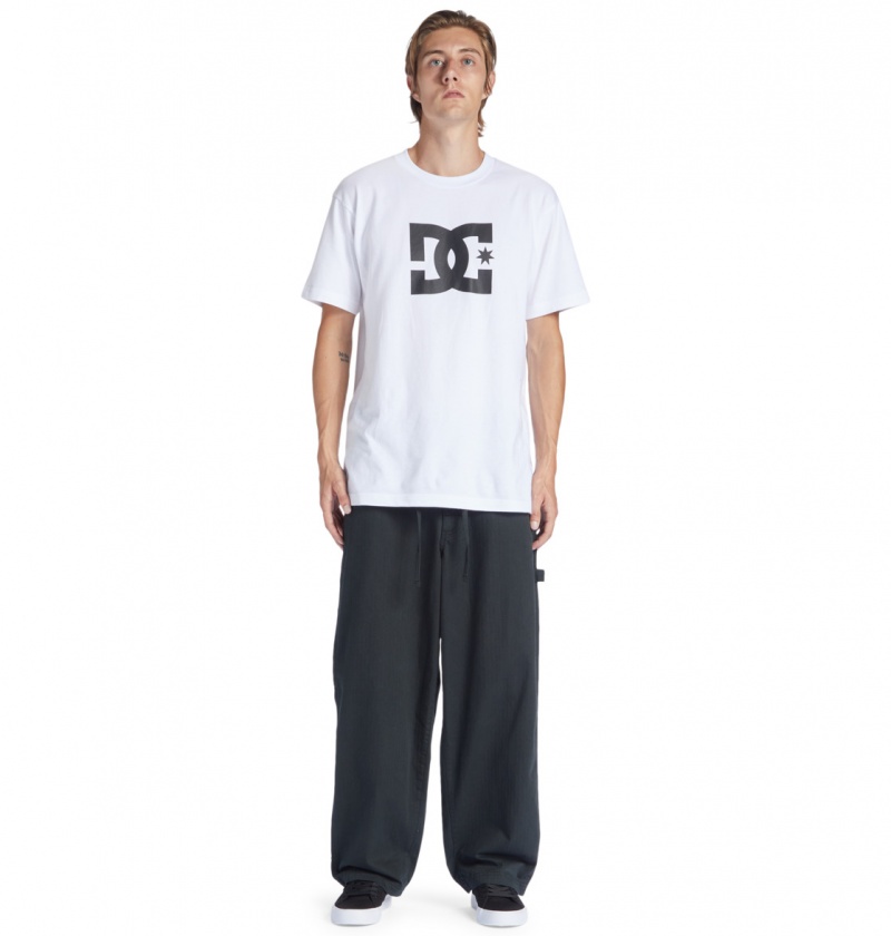 DC Shoes Trench - Carpenter Trousers Czarne | 26703TIFD