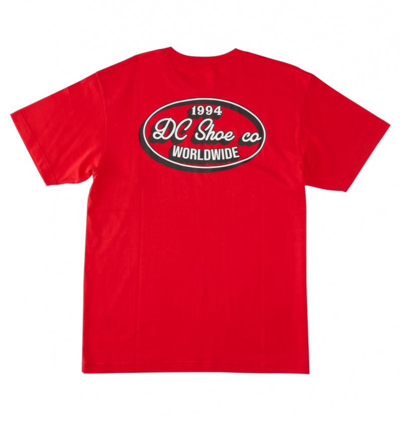 DC Shoes Truckin - T-Shirt Czerwone | 16529PHLR