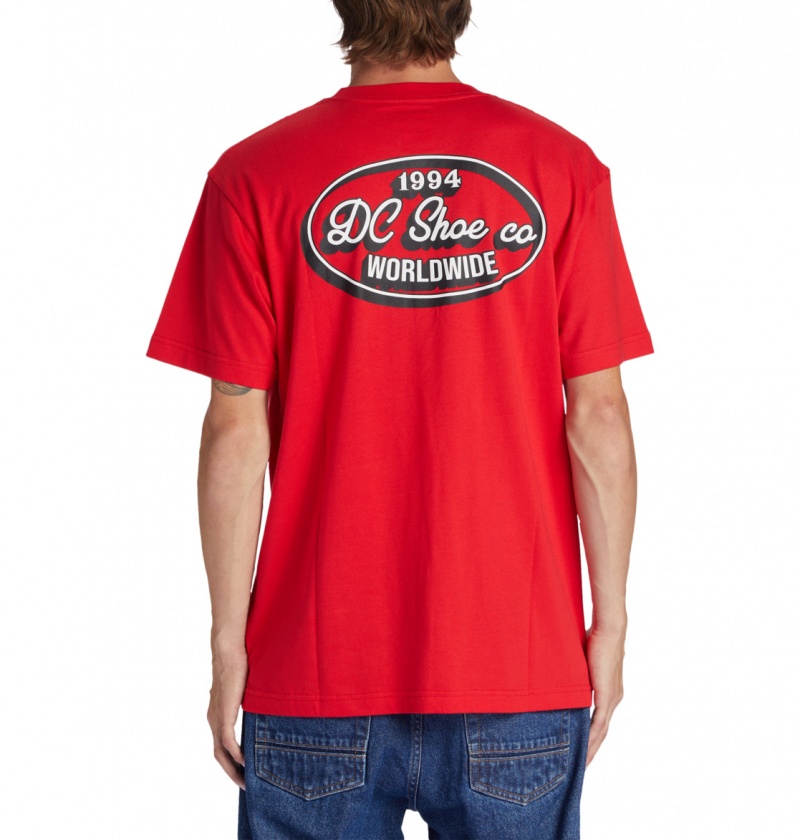 DC Shoes Truckin - T-Shirt Czerwone | 16529PHLR