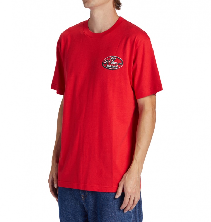 DC Shoes Truckin - T-Shirt Czerwone | 16529PHLR