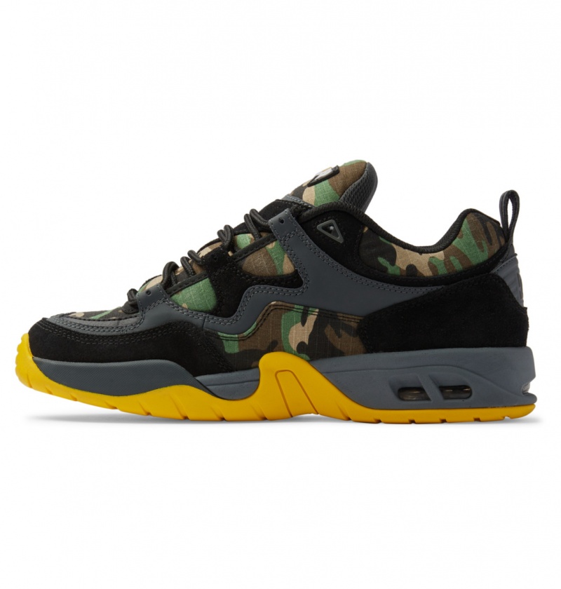 DC Shoes Truth Thrasher - Skórzane Shoes Czarne Camo | 79658YWFQ