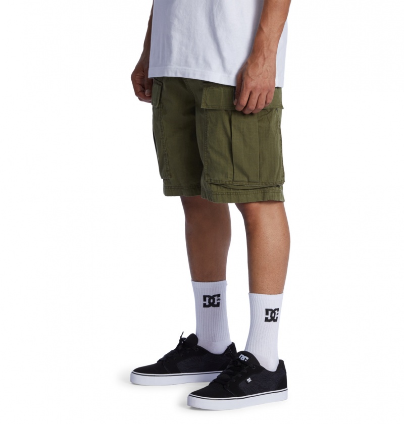 DC Shoes Tundra - Cargo Shorts Zielone | 49806BJYW