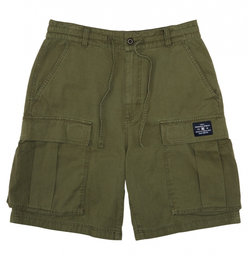 DC Shoes Tundra - Cargo Shorts Zielone | 49806BJYW