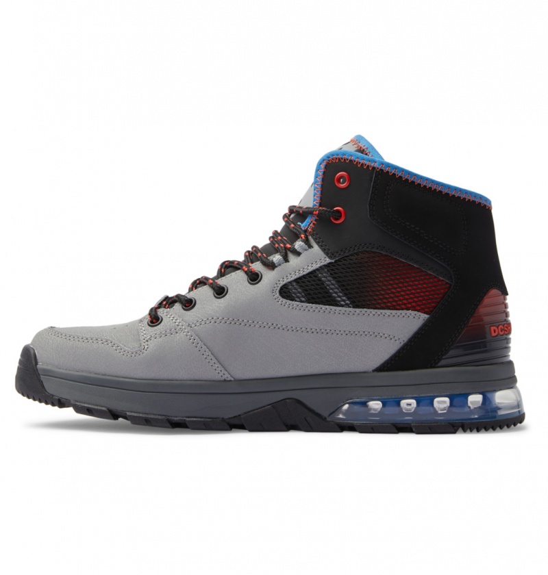 DC Shoes Versatile Hi WR - Koronkowe-Up Boots Szare Niebieskie | 31762KWND