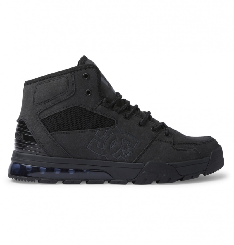 DC Shoes Versatile Hi WR - Koronkowe-Up Boots Czarne Czarne Czarne | 58126JDAU