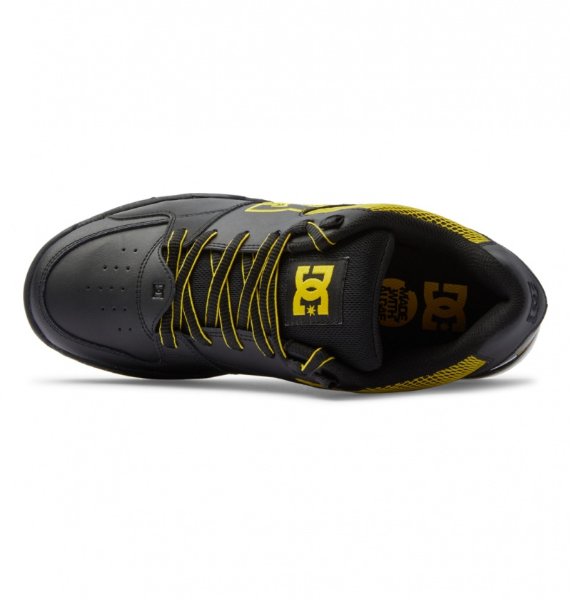 DC Shoes Versatile Le - Skate Shoes Czarne Żółte | 70285LBAU