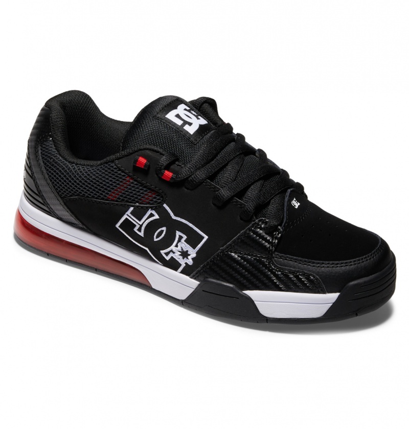 DC Shoes Versatile - Skate Shoes Czarne Białe Czerwone | 83941FZRY